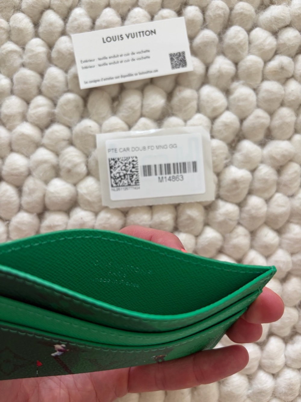 New - Authentic Louis Vuitton Golf Double Card Holder - Picture 4 of 5
